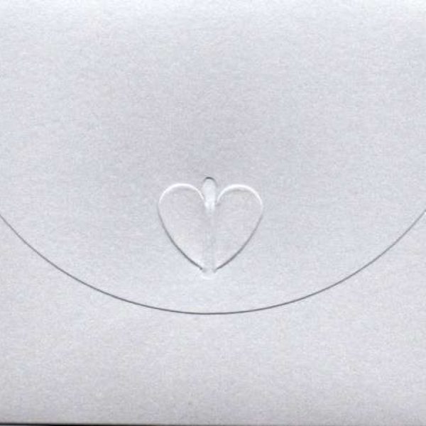 Ευχετήρια κάρτα γάμου φάκελος καρδιά 9x11 εκ. - KART1078G